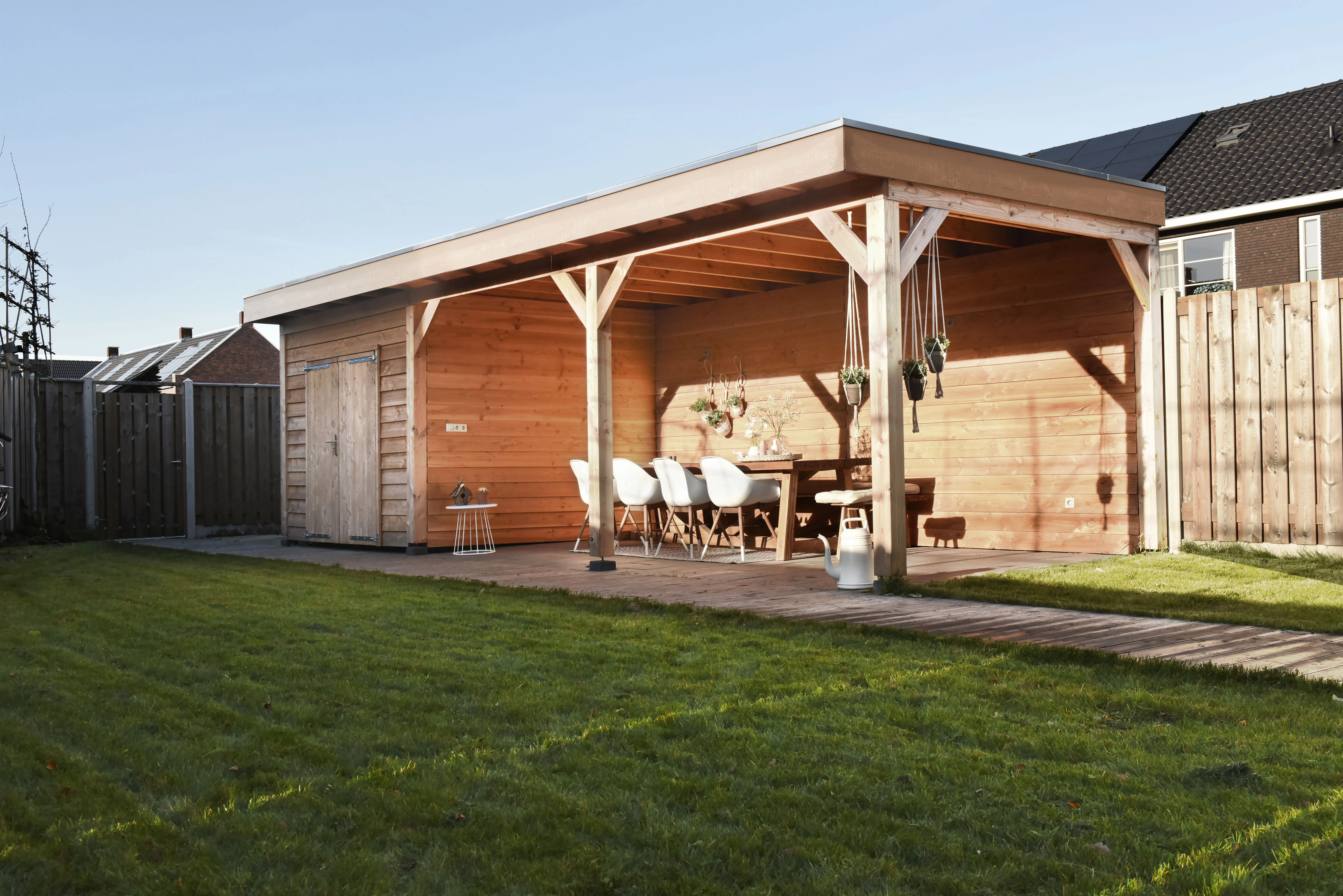 Hillhout Douglas Buitenverblijf Plat Dak Premium 210 x 310 cm - Afbeelding 3